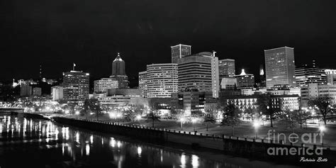 Portland Skyline At Night Photograph by Patricia Betts - Pixels