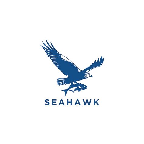 Premium Vector | Sea hawk logo design template