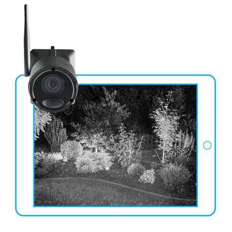 1080p Wire Free Camera System, 4 Battery Powered Black Outdoor Metal Cameras, Ultra-Wide Lens ...