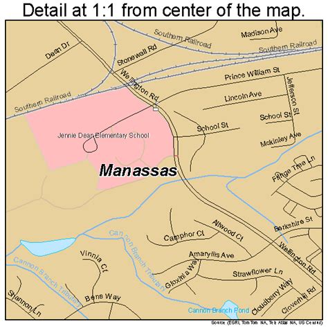 Manassas Virginia Street Map 5148952