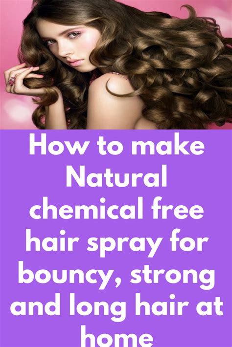 How to make Natural chemical free hair spray for bouncy, strong and long hair at home | Free ...