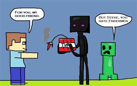 Image - Steve enderman and creeper.png - Minecraft Fanfictions Wiki