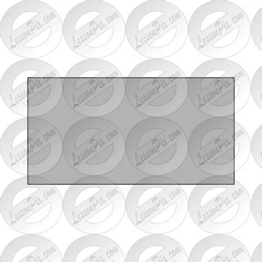 Gray Rectangle Picture for Classroom / Therapy Use - Great Gray Rectangle Clipart