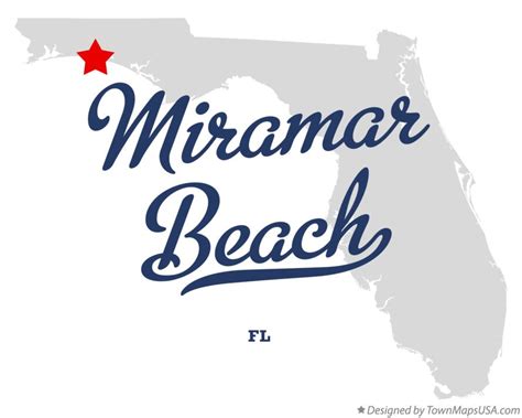 Map of Miramar Beach, FL, Florida