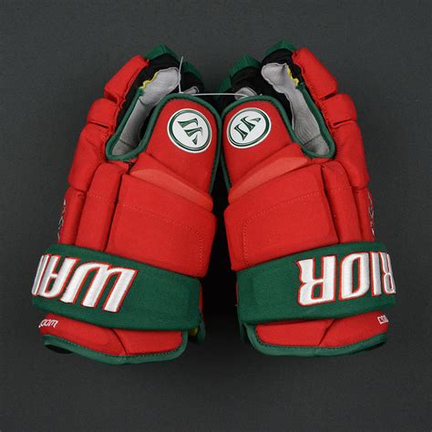 Lot Detail - Miles Wood - New Jersey Devils - Game-Worn Retro Gloves ...