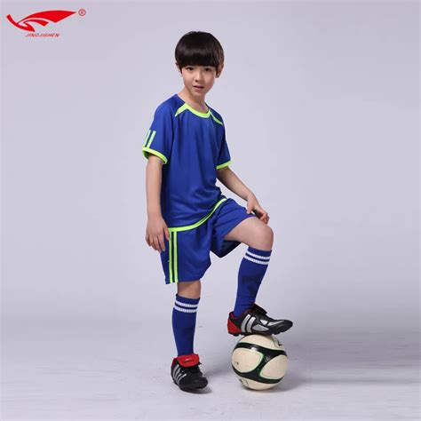 High quality soccer jersey kids custom soccer set boys football jerseys uniforms youth kits ...