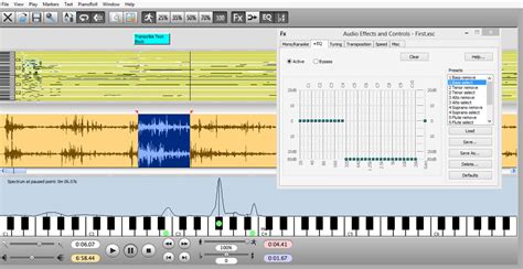 Transcribe! Software to help transcribe recorded music