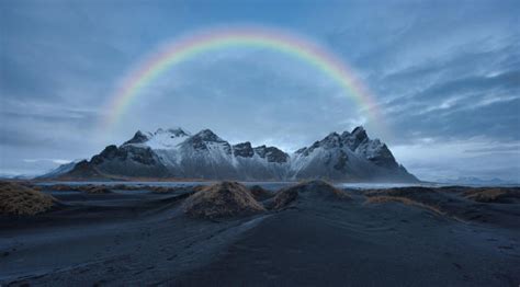 512x512 Resolution Rainbow Over Snowy Mountain 512x512 Resolution ...