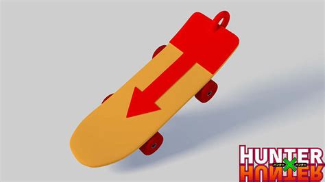 Killua skateboard Medal - hunter x hunter 3D model 3D printable | CGTrader