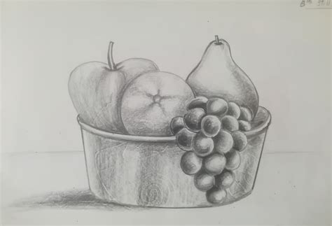 Fruit Basket (Pencil Shading) by SKRthecreator12 on DeviantArt