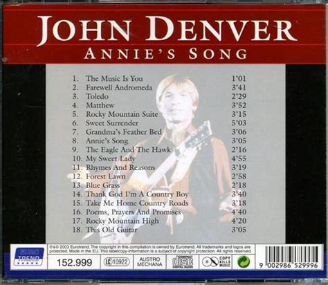 John Denver - Annies Song (live in concert), John Denver | CD (album ...