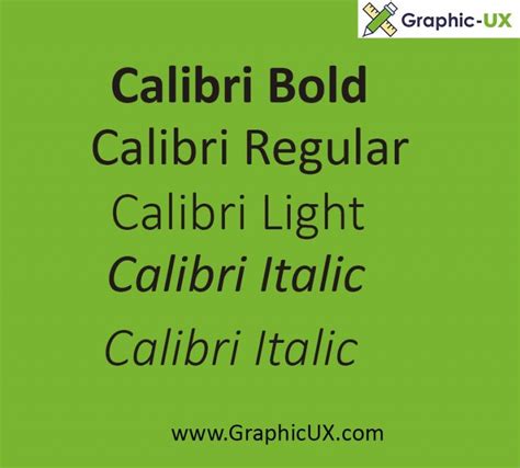 Calibri Font Free – GraphicUX