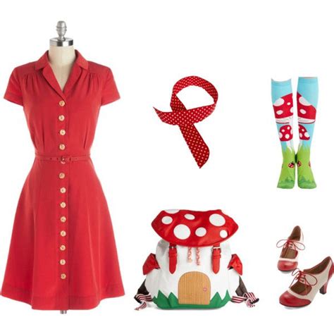 Modcloth Mushroom outfit made with all Modcloth products @ModCloth | Fashion, Mushroom outfit ...