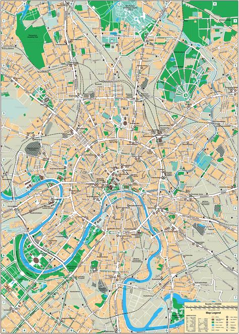 Maps of Moscow | Detailed map of Moscow in English | Maps of Moscow ...