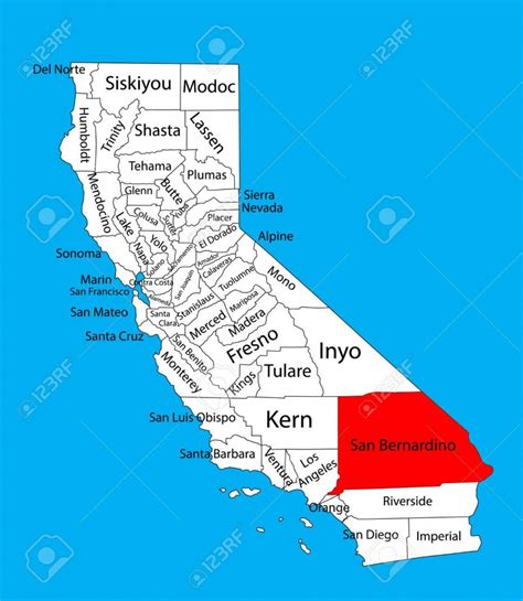 Map Of California Showing San Bernardino And Travel Information - San ...