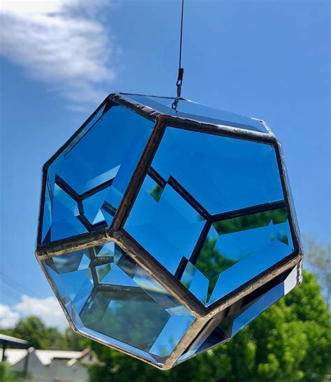 "Zohar" geometric glass artwork | Glass pendant light, Glass artwork, Pendant lighting