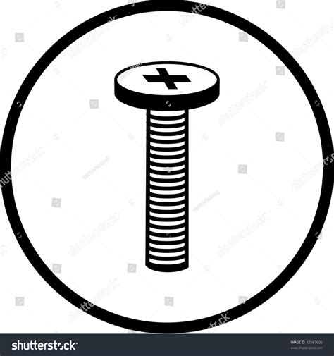 Phillips Head Screw Symbol Stock Illustration 42587605 - Shutterstock