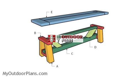 DIY Farmhouse Bench Plans | MyOutdoorPlans