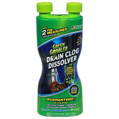 Green Gobbler Drain Clog Dissolver - Shop Drain cleaners at H-E-B