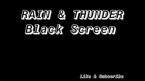 Rain | Thunder | BLACK SCREEN | 1 Hour #explore - YouTube