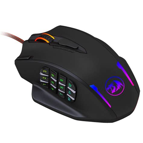 Redragon M908 Impact MMO Gaming Mouse - 12 Side Buttons - Optical Sensor 12,400DPI | HardwareMarket