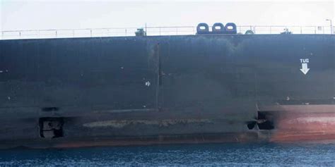 Iran oil tanker damage from apparent missile attack captured in new photos | Fox News