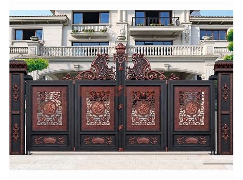 Red Antique Automatic Main Gate Colors Aluminum Main Gate For Garden - Buy Main Gate Colors ...