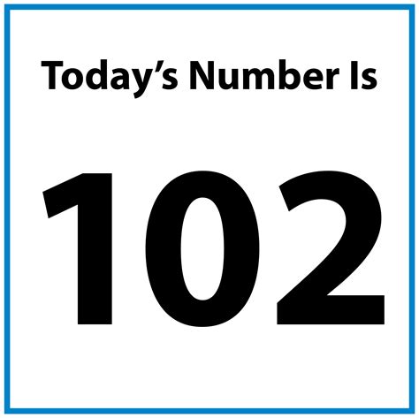 Today's Number: 102 | Math At Home