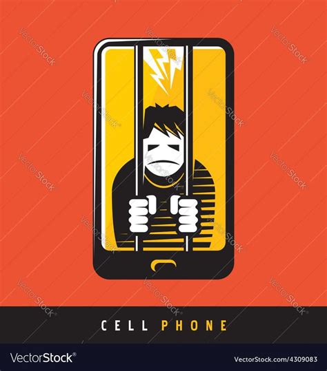 Creative poster design for cell phone vector image on VectorStock