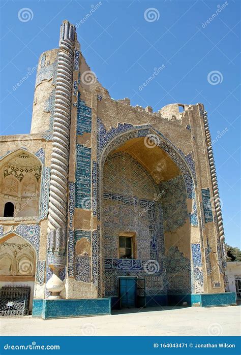 The Shrine of Khwaja Abu Nasr Parsa or Green Mosque in Balkh, Afghanistan Stock Image - Image of ...