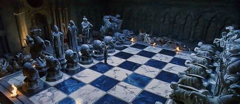 Harry Potter and the Sorcerer’s Stone - Life sized wizards chess set. | Harry potter chess ...