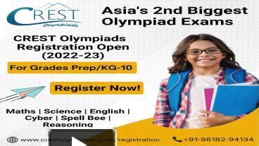 PPT – CREST Olympiad Exams PowerPoint presentation | free to download ...