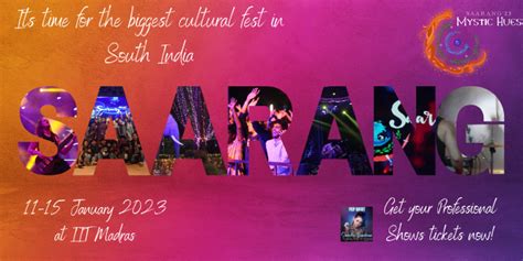 Experience magic of Saarang cultural fest at IIT Madras