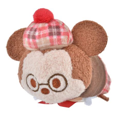 Plush Mickey Mini S Disney TSUM TSUM Autumn Checked - Meccha Japan