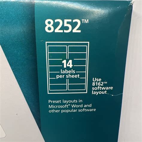 Sealed Avery 8162, 8252 Inkjet Mailing Labels 1-1/3"x4" 280 Matte Free Shipping | eBay