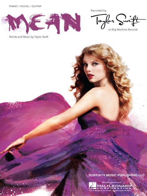 Mean by Taylor Swift Sheet Music