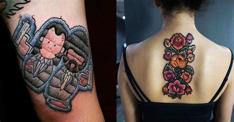 These Gorgeous Embroidery Tattoos Look Like They're Stitched Into Your Skin, And We're All For ...