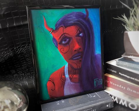 Devil Painting Horror Artwork Scary Artwork Demon Art - Etsy