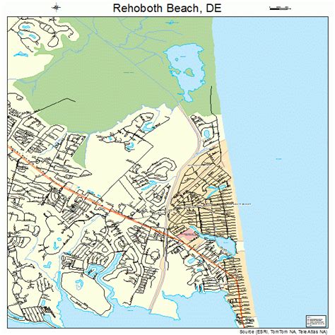 Printable Rehoboth Beach Map