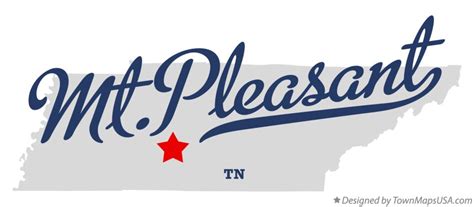 Map of Mt.Pleasant, TN, Tennessee