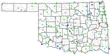 Oklahoma Map With Lakes - Show Me The United States Of America Map