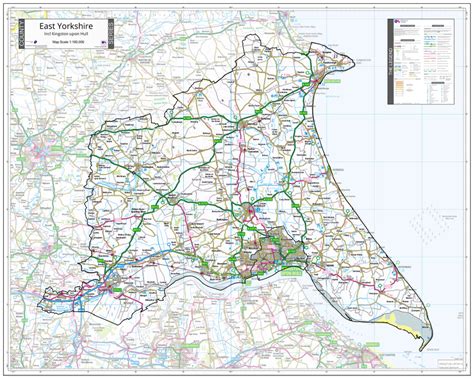 East Yorkshire County Map (2021) – Map Logic