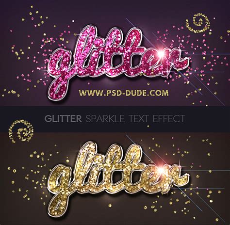 Glitter Sparkle Text Effect in Photoshop