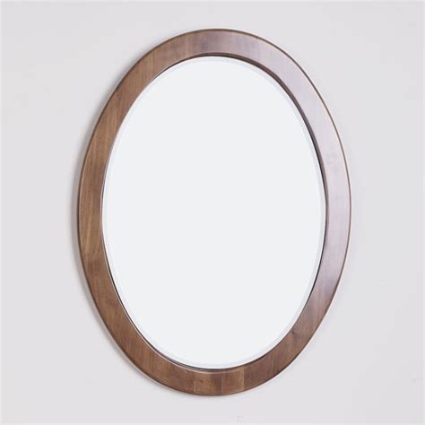 Antique Oval Cherry Wood Frame Mirror (2'6 x 2') - Free Shipping Today - Overstock.com - 15842629