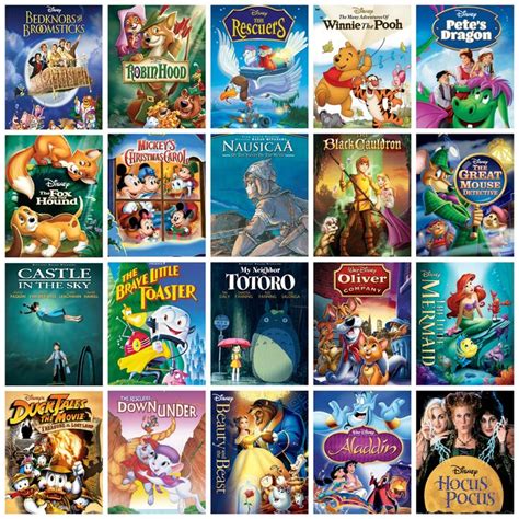 1971-1993 Disney movies in order of release. | Disney cartoon movies ...