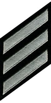 LAPD Law Enforcement Service Stripes Hashmarks - SILVER/GREY/BLACK