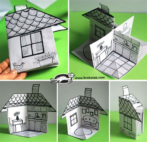 How To Make A Paper House - Origami