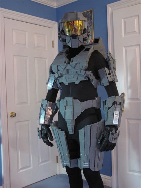 Guy Builds A Whole Master Chief Costume Entirely Out Of LEGO | Bit Rebels