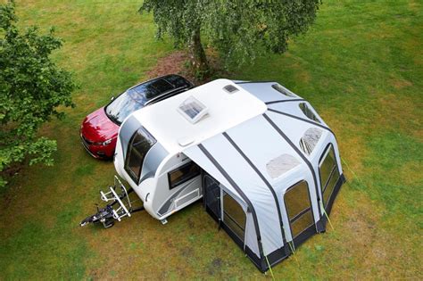 The Bailey Discovery D4-2 Camper Trailer Has an Inflatable Enclosed Awning | Camper trailers ...