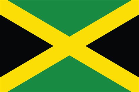 Vector of Jamaican flag. | Custom-Designed Icons ~ Creative Market